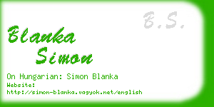 blanka simon business card